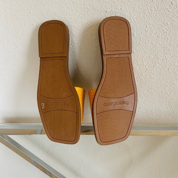 [NEW] FRANCO SARTO | Women's Slip On Flat Sandal | Color: Yellow | Size:… - Picture 4 of 4